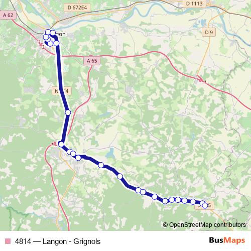 4814 bus Line Map
