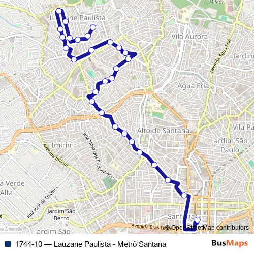 1744-10 bus Line Map