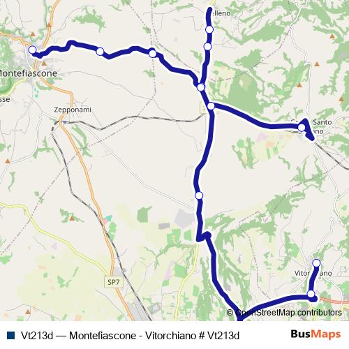 Vt213d bus Line Map