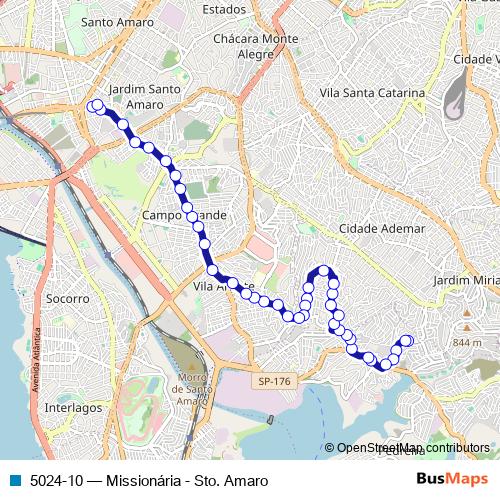5024-10 bus Line Map