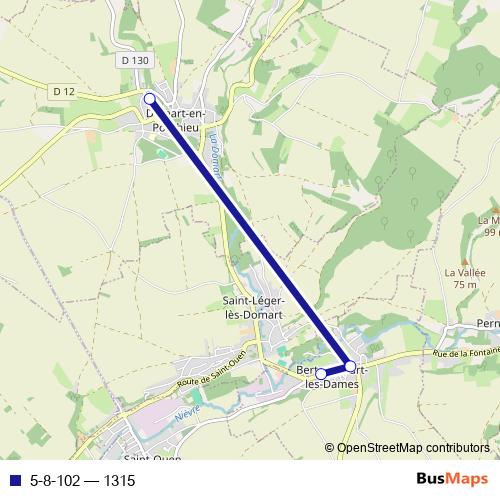 5-8-102 bus Line Map