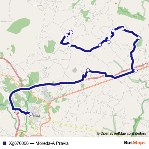Xg676006 bus Line Map