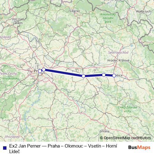 Ex2 Jan Perner rail Line Map