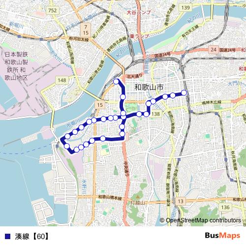 湊線【60】 bus Line Map