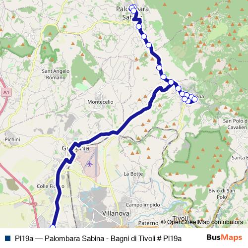 Pl19a bus Line Map