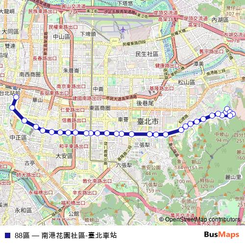 88區 bus Line Map