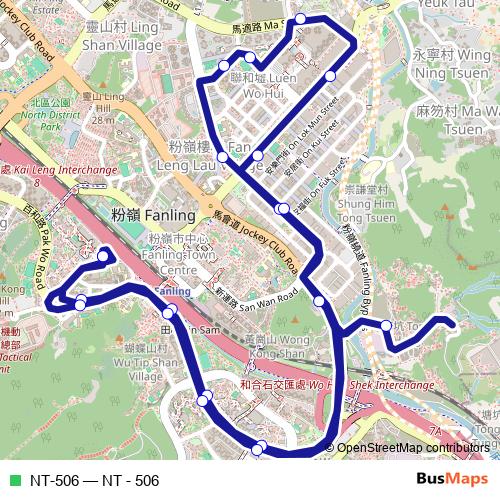 NT-506 bus Line Map