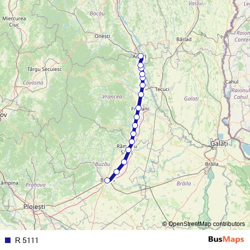 R 5111 rail Line Map