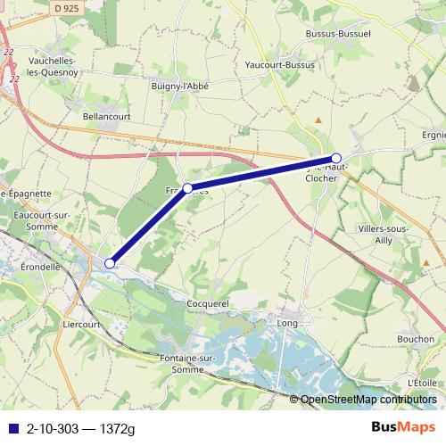 2-10-303 bus Line Map