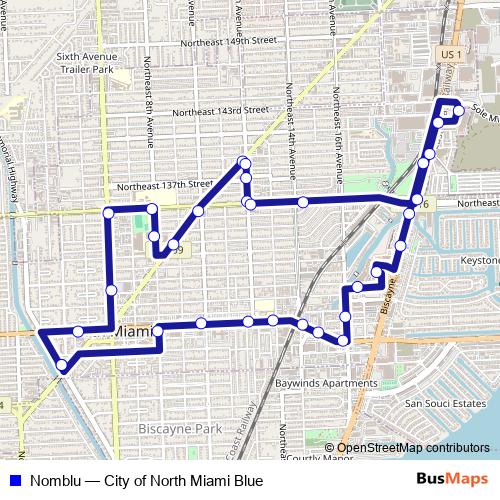 Nomblu bus Line Map
