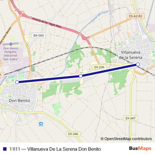 11l11 bus Line Map