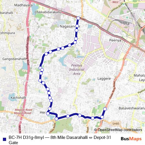 BC-7H D31g-8myl bus Line Map