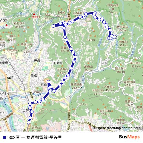 303區 bus Line Map