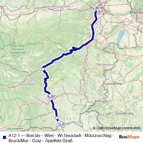 A12-1 rail Line Map