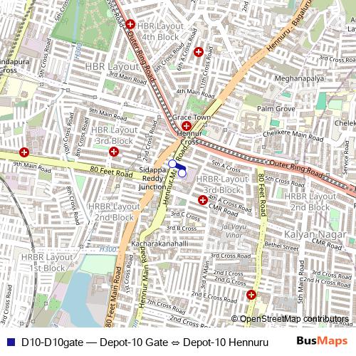D10-D10gate bus Line Map