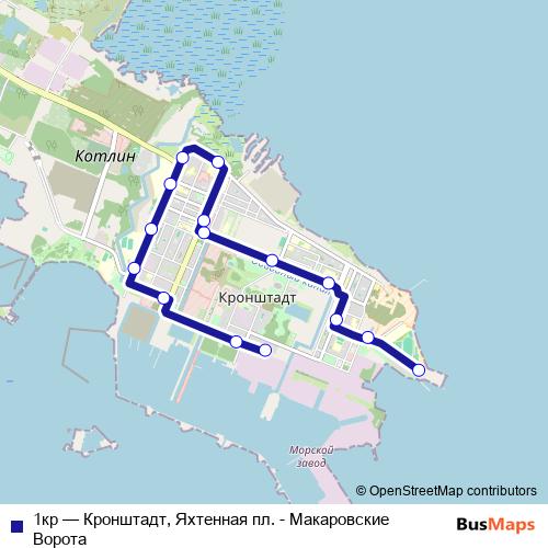 1кр bus Line Map