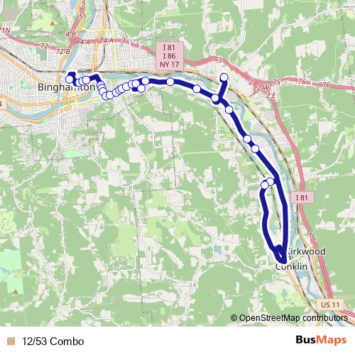 12/53 Combo bus Line Map