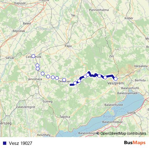 Vesz 19027 rail Line Map