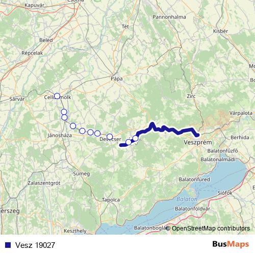 Vesz 19027 rail Line Map