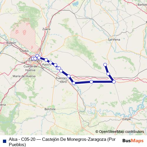 Alsa - C05-20 bus Line Map