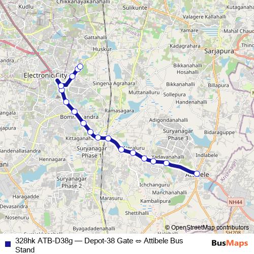 328hk ATB-D38g bus Line Map
