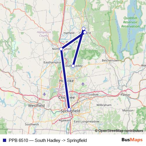 PPB 6510 bus Line Map