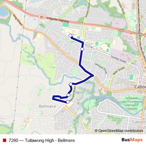 7280 bus Line Map