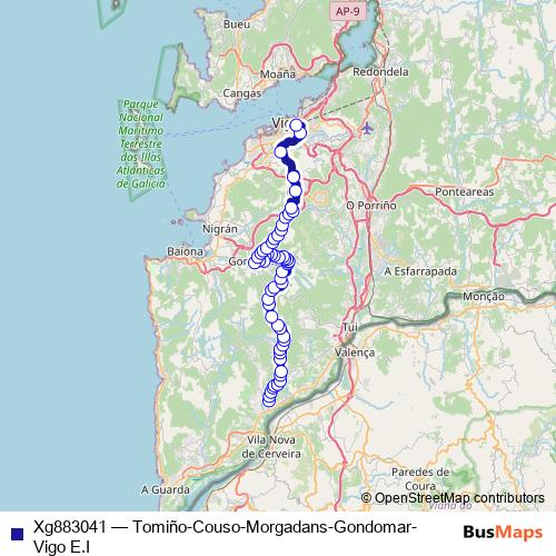 Xg883041 bus Line Map
