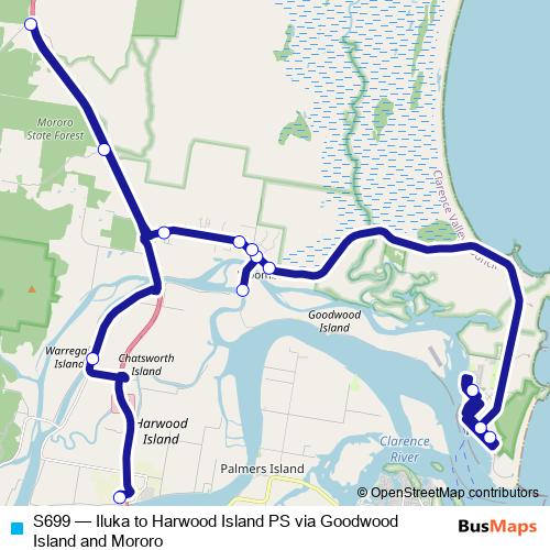 S699 bus Line Map