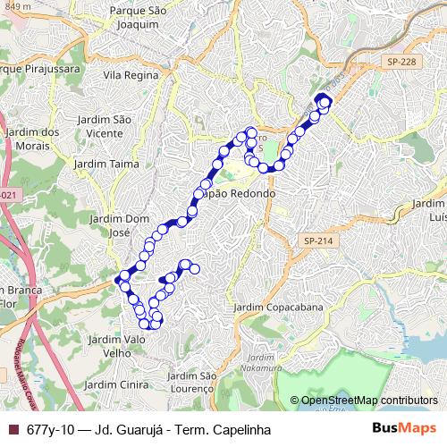 677y-10 bus Line Map