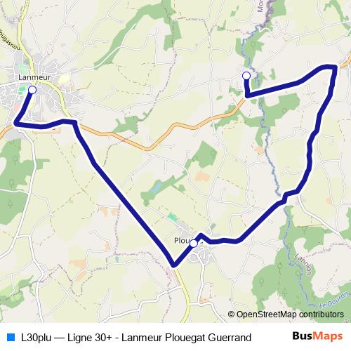 L30plu bus Line Map