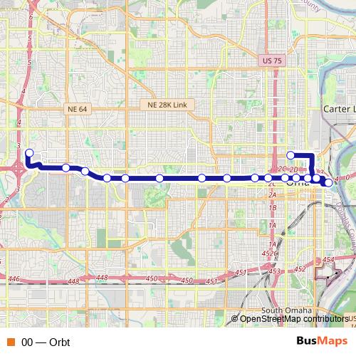 00 bus Line Map