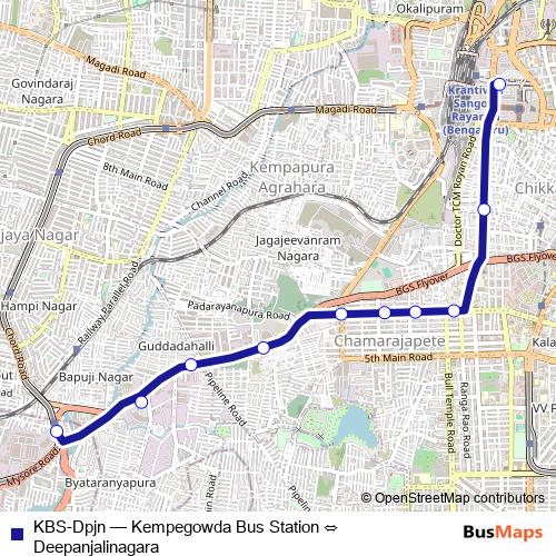 KBS-Dpjn bus Line Map