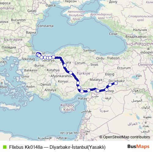 Flixbus Kk0148a bus Line Map