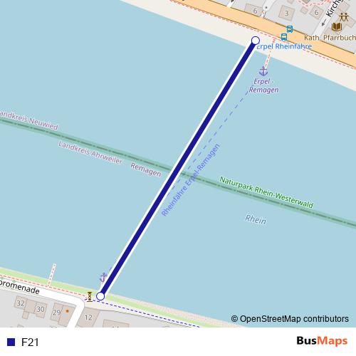 F21 ferry Line Map