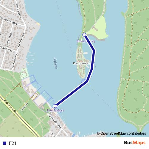 F21 ferry Line Map
