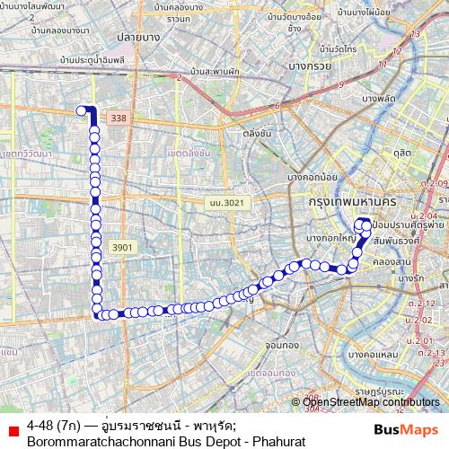 4-48 (7ก) bus Line Map