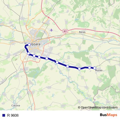 R 9608 rail Line Map