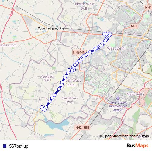 567bstlup bus Line Map