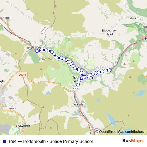 P94 bus Line Map