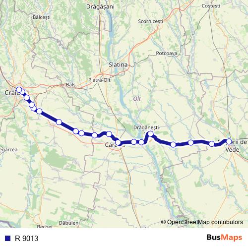 R 9013 rail Line Map
