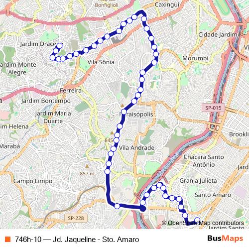 746h-10 bus Line Map