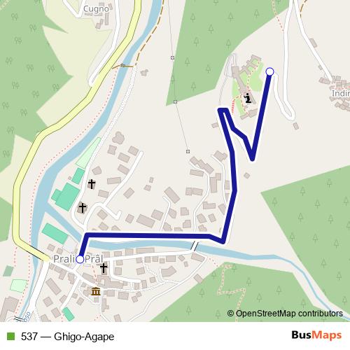 537 bus Line Map
