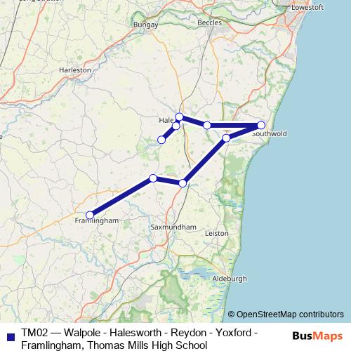 TM02 bus Line Map