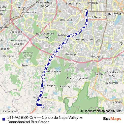 211-AC BSK-Cnv bus Line Map