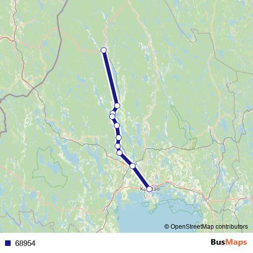68954 bus Line Map