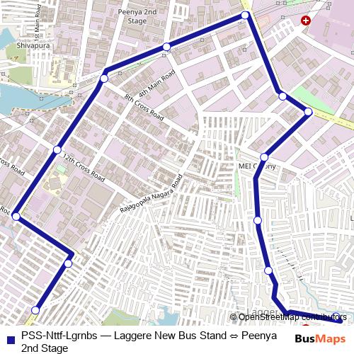 PSS-Nttf-Lgrnbs bus Line Map
