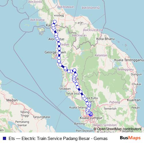 Ets rail Line Map