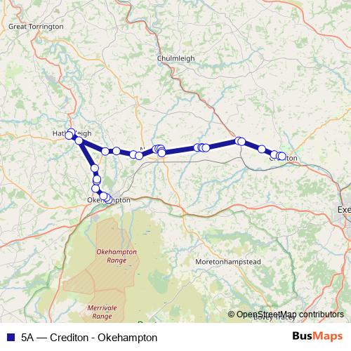 5A bus Line Map