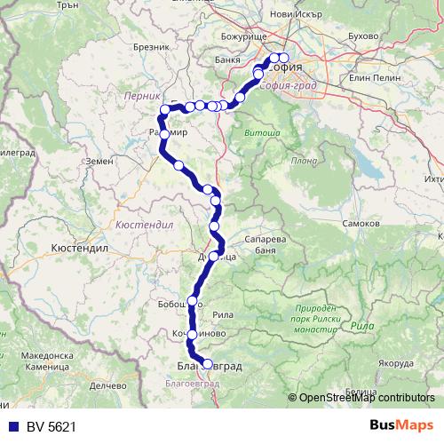 BV 5621 rail Line Map
